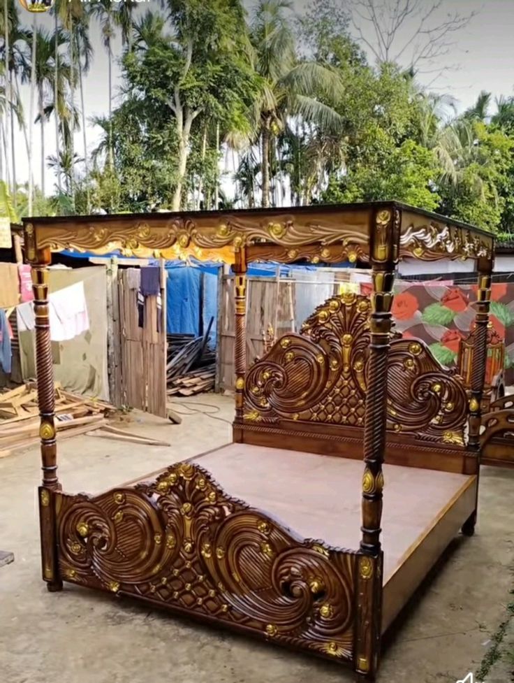 Wooden Bed